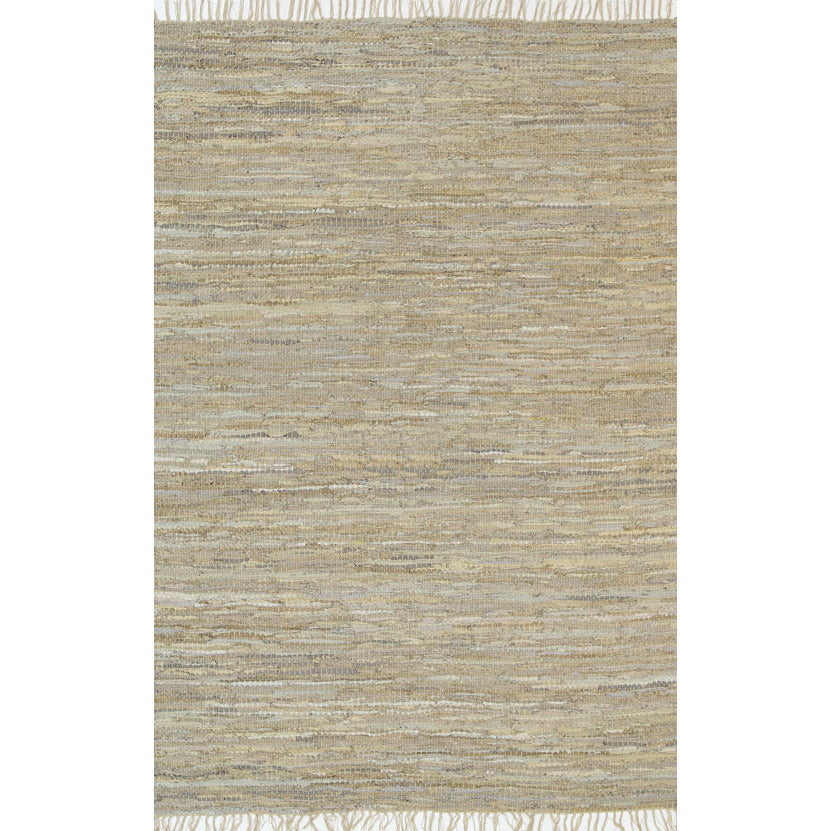 Metro Beige Modern Leather Rug 190x280cm