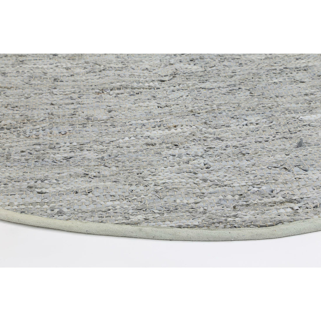 Metro White Modern Leather Rug 190x280cm