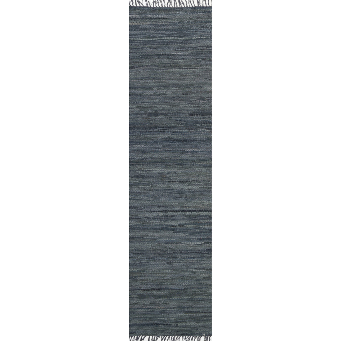 Metro Grey Modern Leather Rug 230x320cm