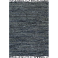 Metro Grey Modern Leather Rug 230x320cm