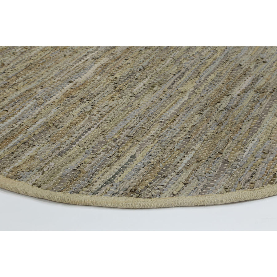 Metro Beige Modern Leather Rug 230x320cm