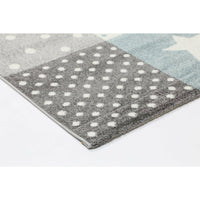 Nova Kids Blue Grey Stars & Moon Rug 120x170 cm