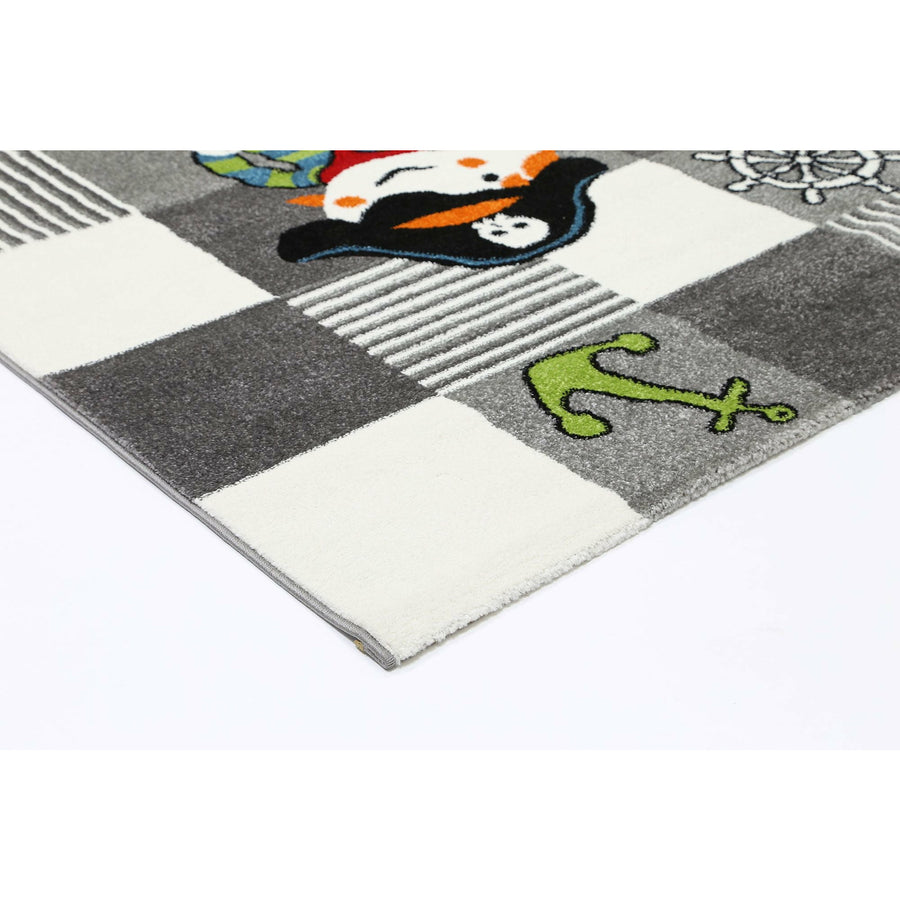 Nova Kids Grey Pirate Rug 120x170 cm