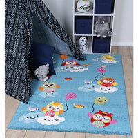 Nova Kids Blue Owl Balloon Rug 120x170 cm