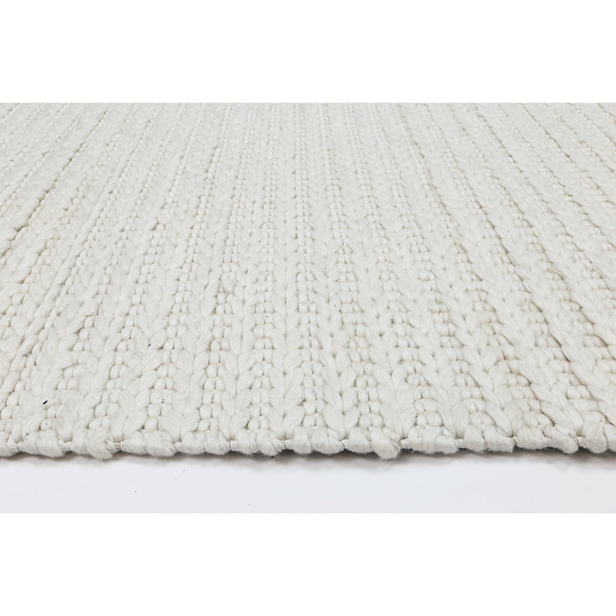 Zayna Cue White Wool Blend Rug 160x230cm