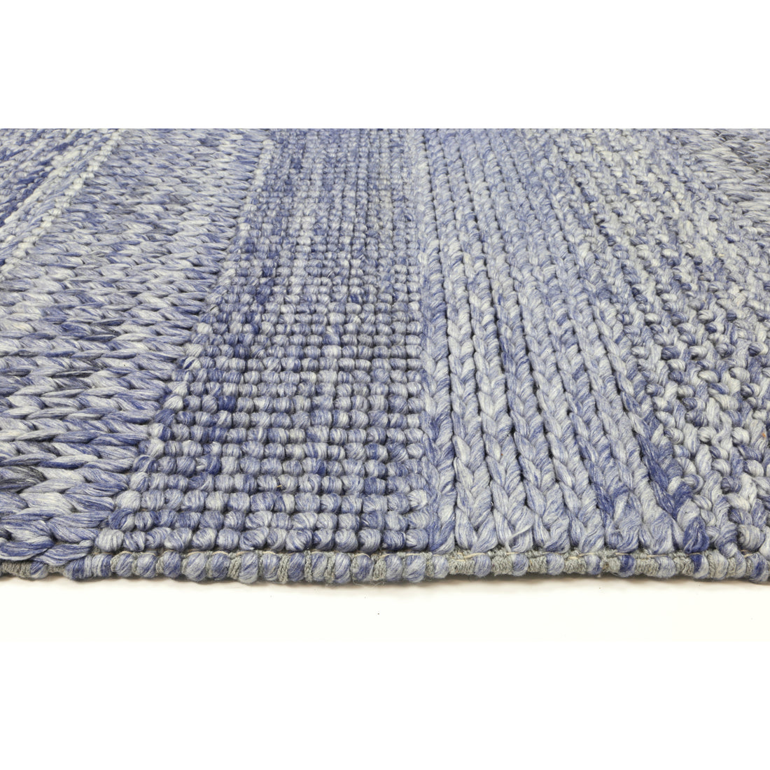 Zayna Grace Blue Wool Blend Rug 240x330cm