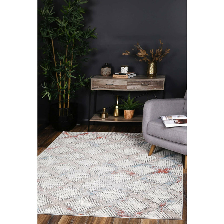 Talulla Diamond Cream Rug 160x220cm