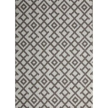 Hawaii Grey Diamond Shaped Rug 160x230cm