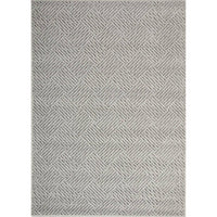 Hawaii Grey Shaped Geometric Ikat Rug  160x230cm