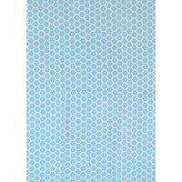 Illusion Blue Natural Cotton Rug 160x230