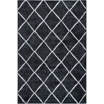 Windjana Diamond Charcoal Rug 160x230cm