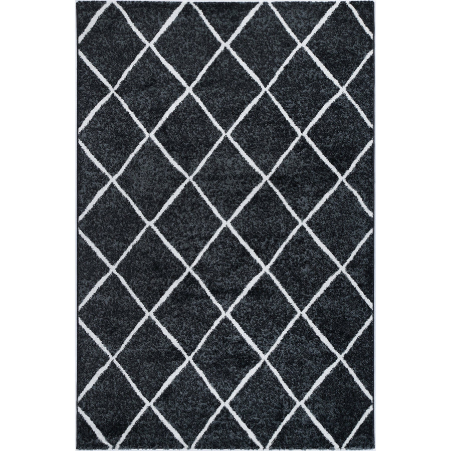 Windjana Diamond Charcoal Rug 160x230cm