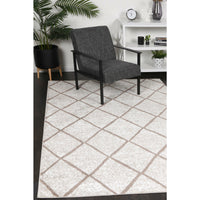 Windjana Diamond Latte Rug 160x230cm