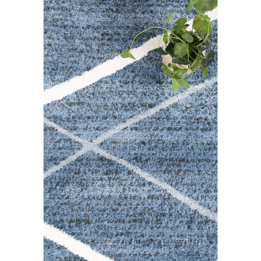 Windjana Abstract Stripe Blue Rug 160x230cm