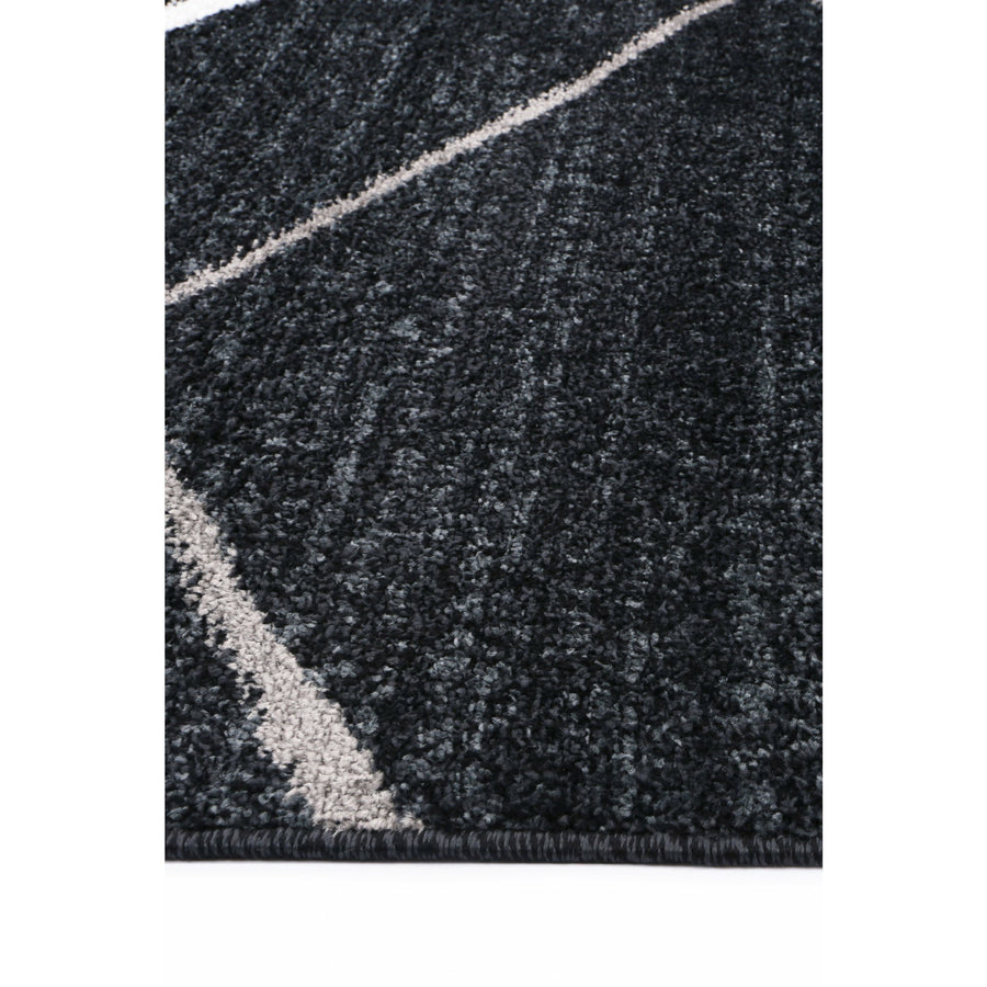 Windjana Abstract Stripe Charcoal Rug 160x230cm