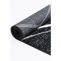 Windjana Abstract Stripe Charcoal Rug 160x230cm