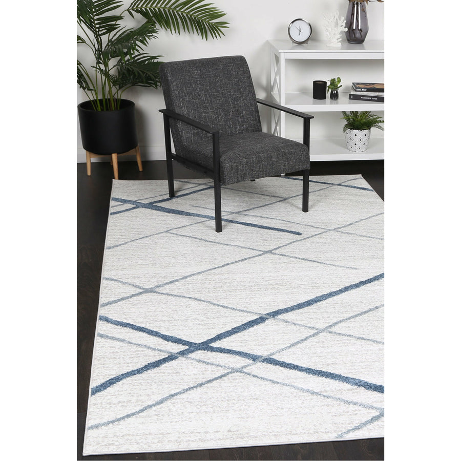 Windjana Abstract Stripe Light Blue Rug 160x230cm