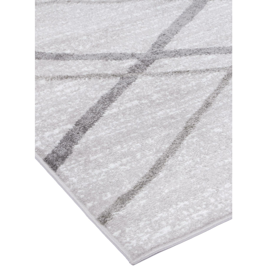 Windjana Abstract Stripe Silver Rug 160x230cm