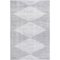 Windjana Abstract Diamond Grey Rug 160x230cm