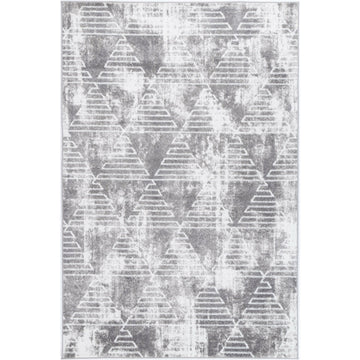 Windjana Transitional Geometric Silver Rug 160x230cm