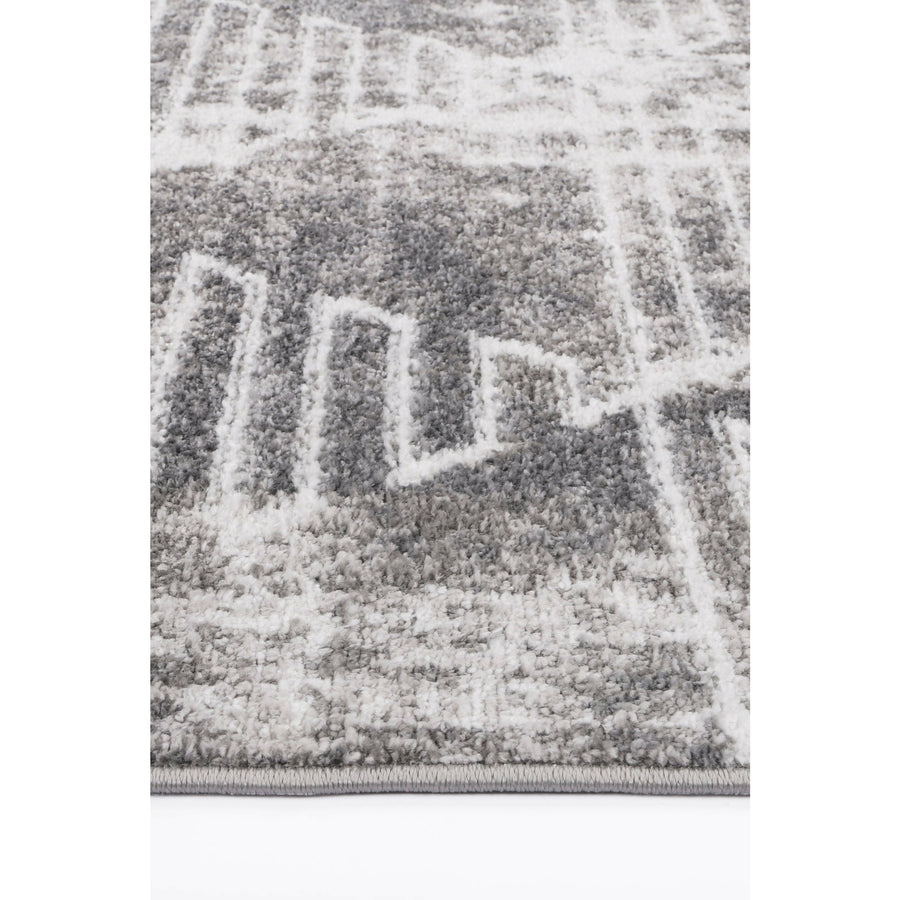 Windjana Transitional Geometric Silver Rug 160x230cm