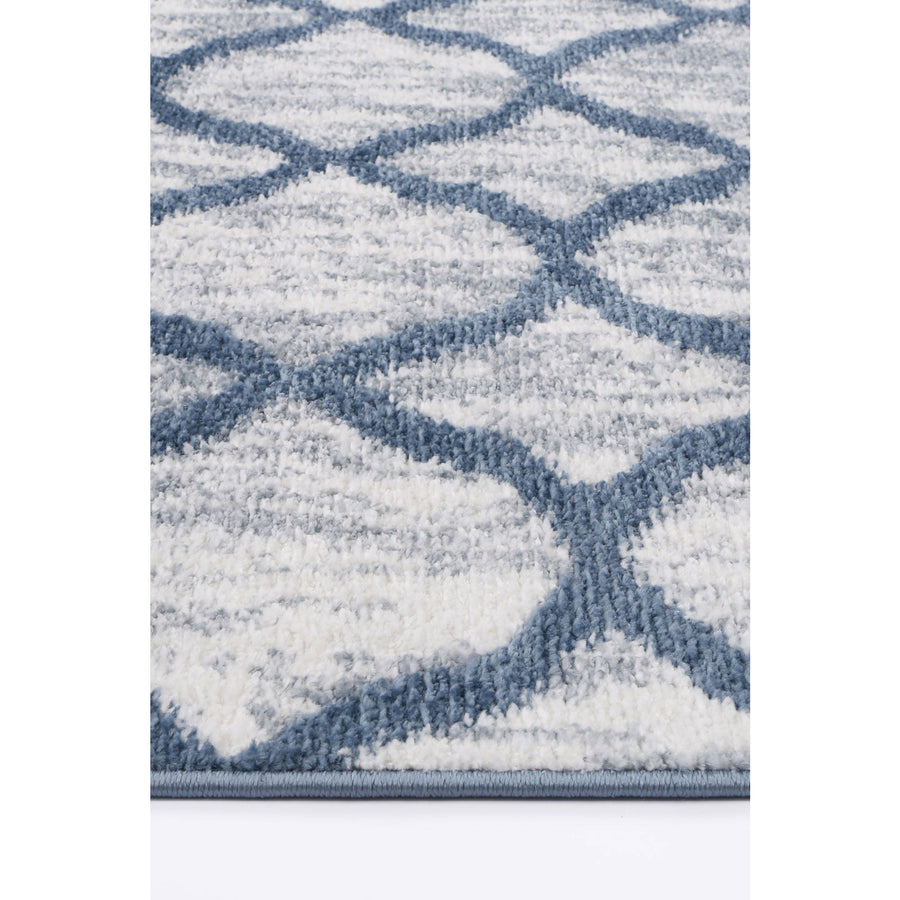 Windjana Lattice Blue Rug 160x230cm