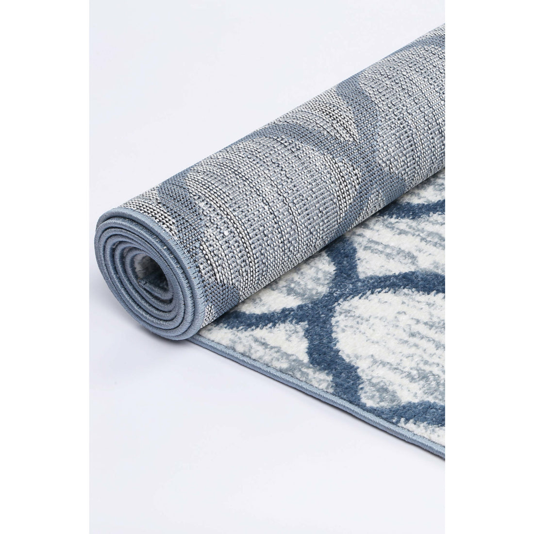 Windjana Lattice Blue Rug 160x230cm