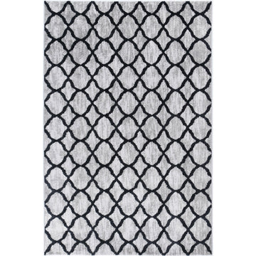 Windjana Lattice Charcoal Rug 160x230cm