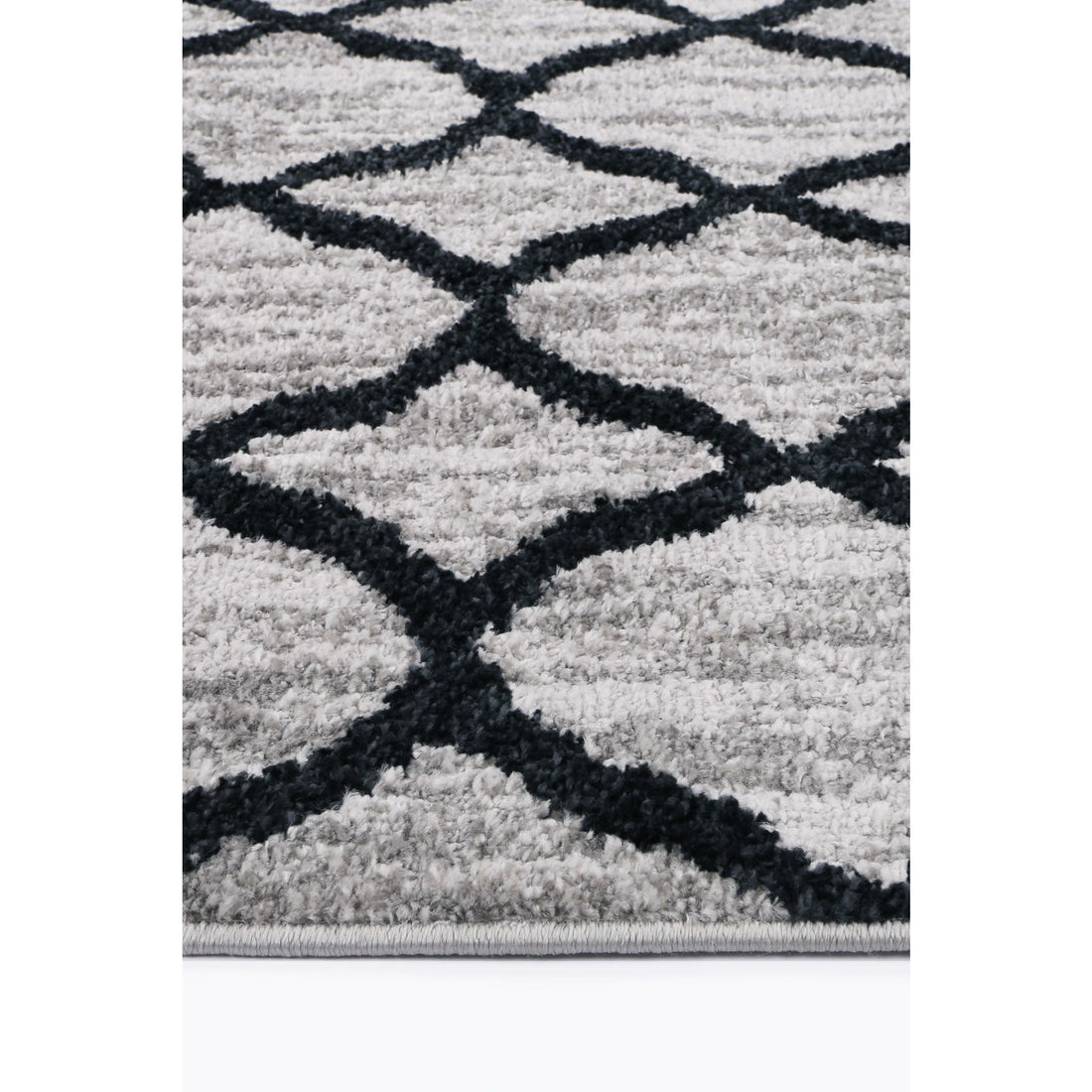 Windjana Lattice Charcoal Rug 160x230cm