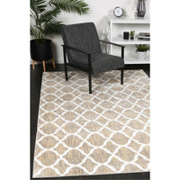 Windjana Lattice Latte Rug 160x230cm