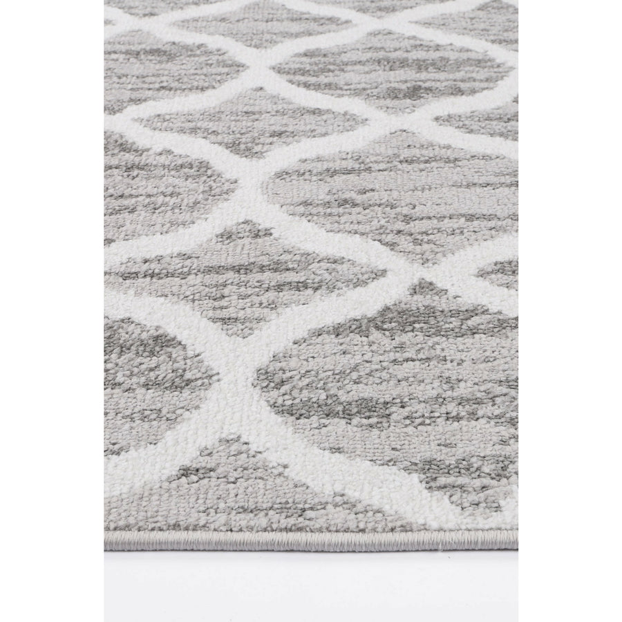 Windjana Lattice Silver Rug 160x230cm