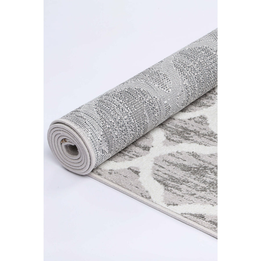 Windjana Lattice Silver Rug 160x230cm