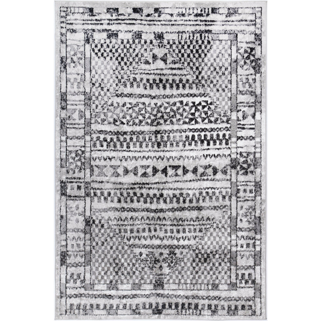 Windjana Tribal Charcoal Rug 160x230cm