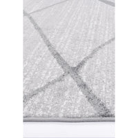 Windjana Abstract Stripe Silver Rug 200x290cm