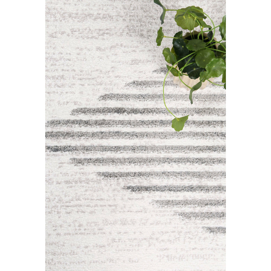 Windjana Abstract Diamond Silver Rug 200x290cm