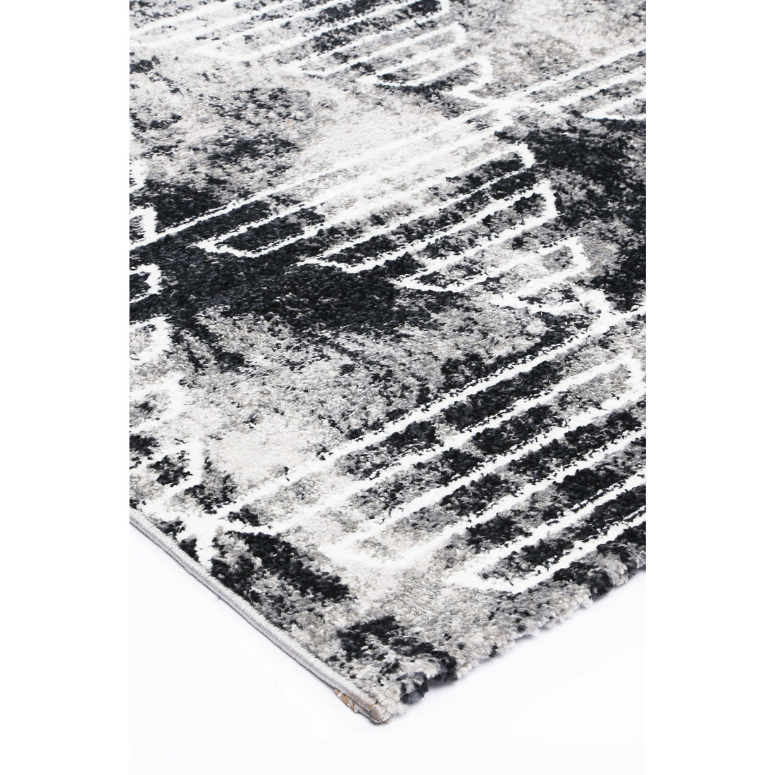 Windjana Transitional Geometric Grey Rug 200x290cm