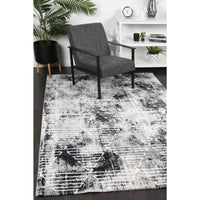 Windjana Transitional Geometric Grey Rug 200x290cm