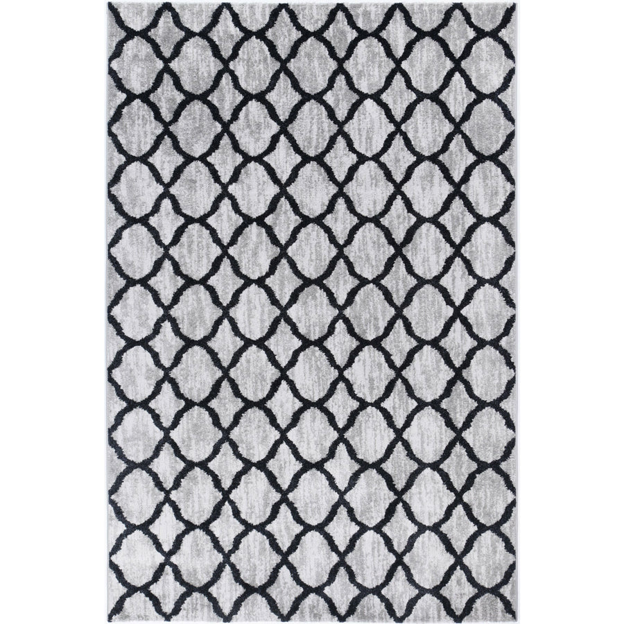 Windjana Lattice Charcoal Rug 200x290cm