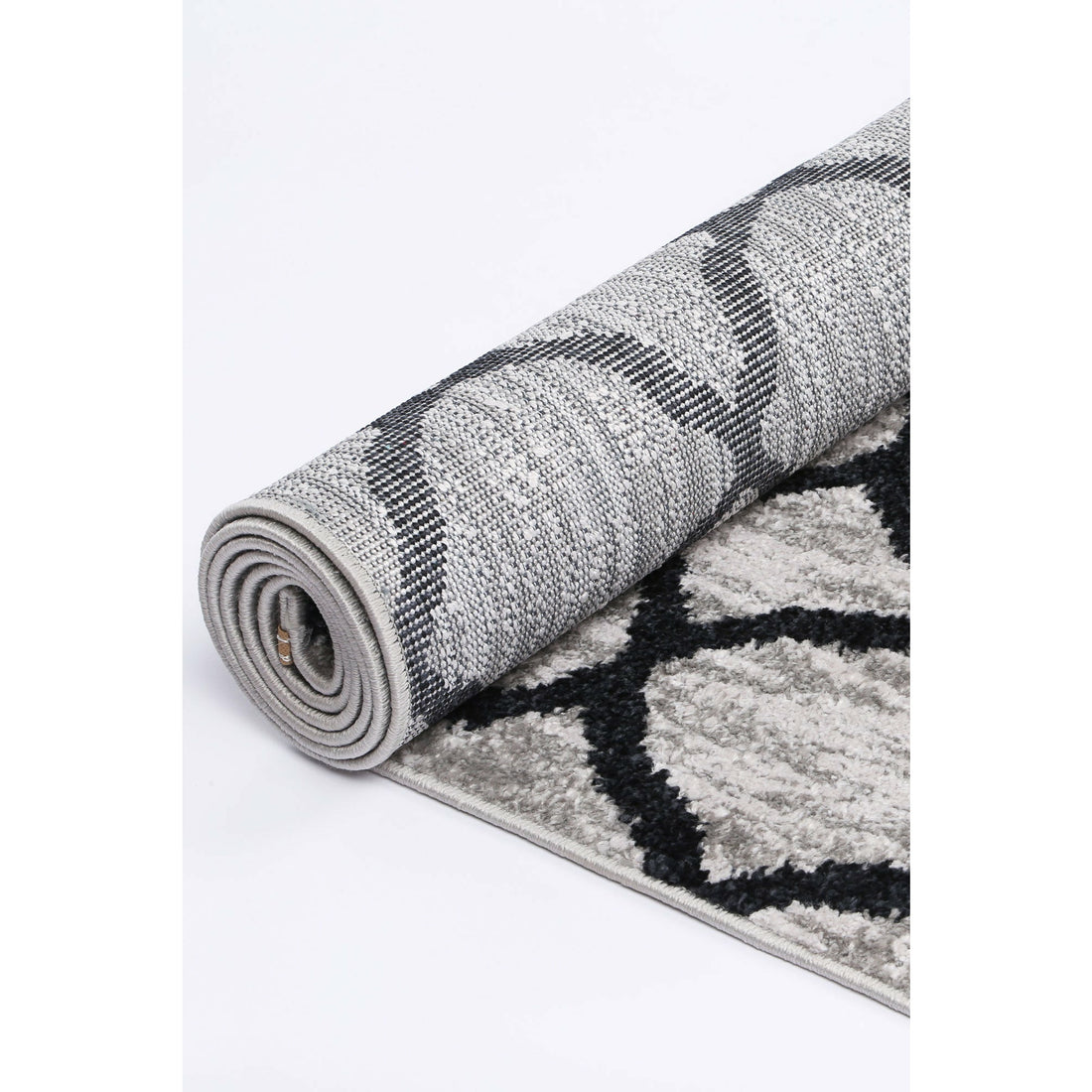 Windjana Lattice Charcoal Rug 200x290cm