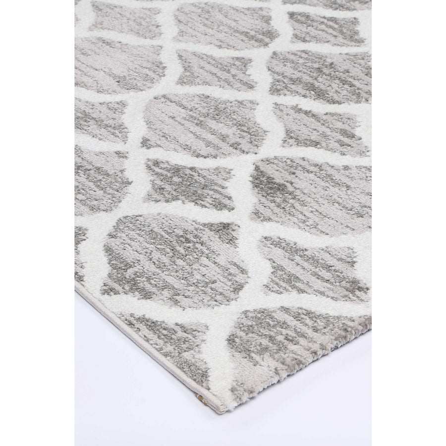 Windjana Lattice Silver Rug 200x290cm