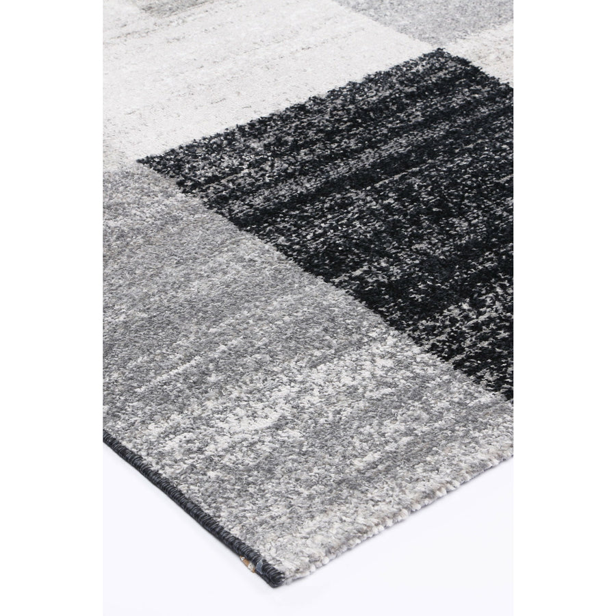 Windjana Abstract Geometric Grey Rug 200x290cm