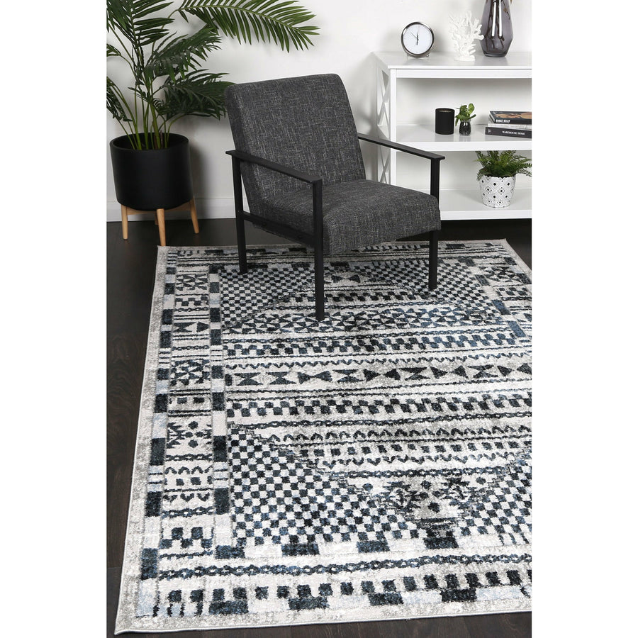 Windjana Tribal Blue Rug 200x290cm