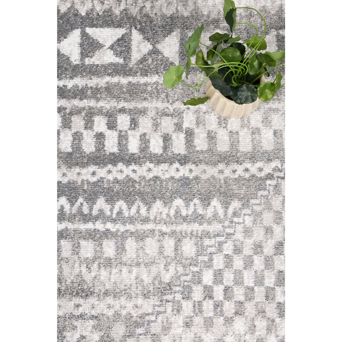 Windjana Tribal Grey Rug 200x290cm