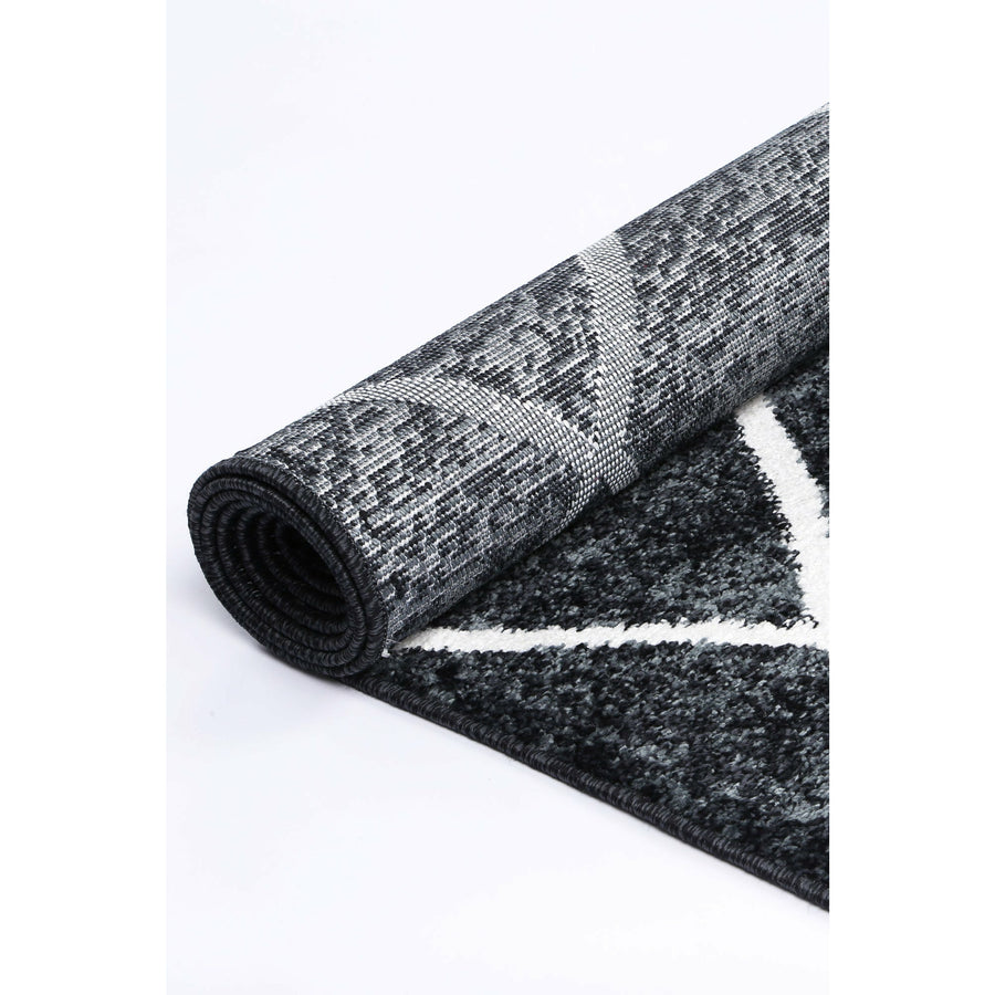 Windjana Diamond Charcoal Rug 240x330cm