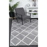 Windjana Diamond Grey Rug 240x330cm