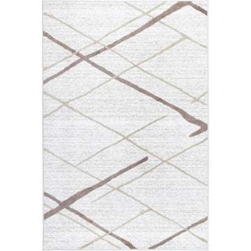 Windjana Abstract Stripe Latte Rug 240x330cm