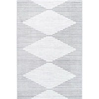 Windjana Abstract Diamond Silver Rug 240x330cm