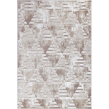 Windjana Transitional Geometric Latte Rug 240x330cm