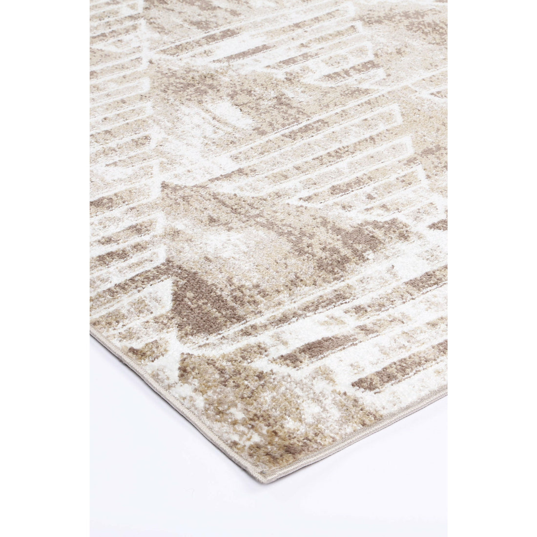 Windjana Transitional Geometric Latte Rug 240x330cm