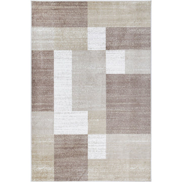 Windjana Abstract Geometric Beige Rug 240x330cm